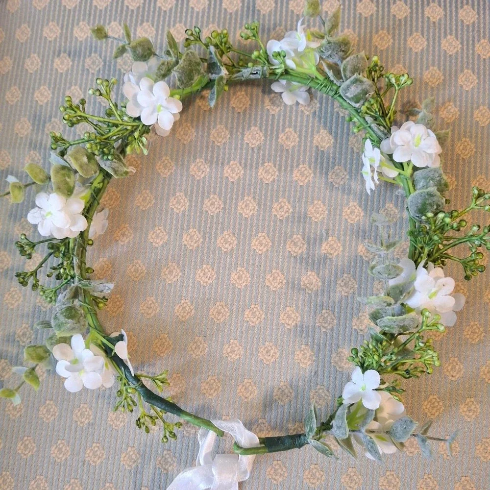 Fairy Festival Boho Costume Cosplay Floral Ribbon Headdress